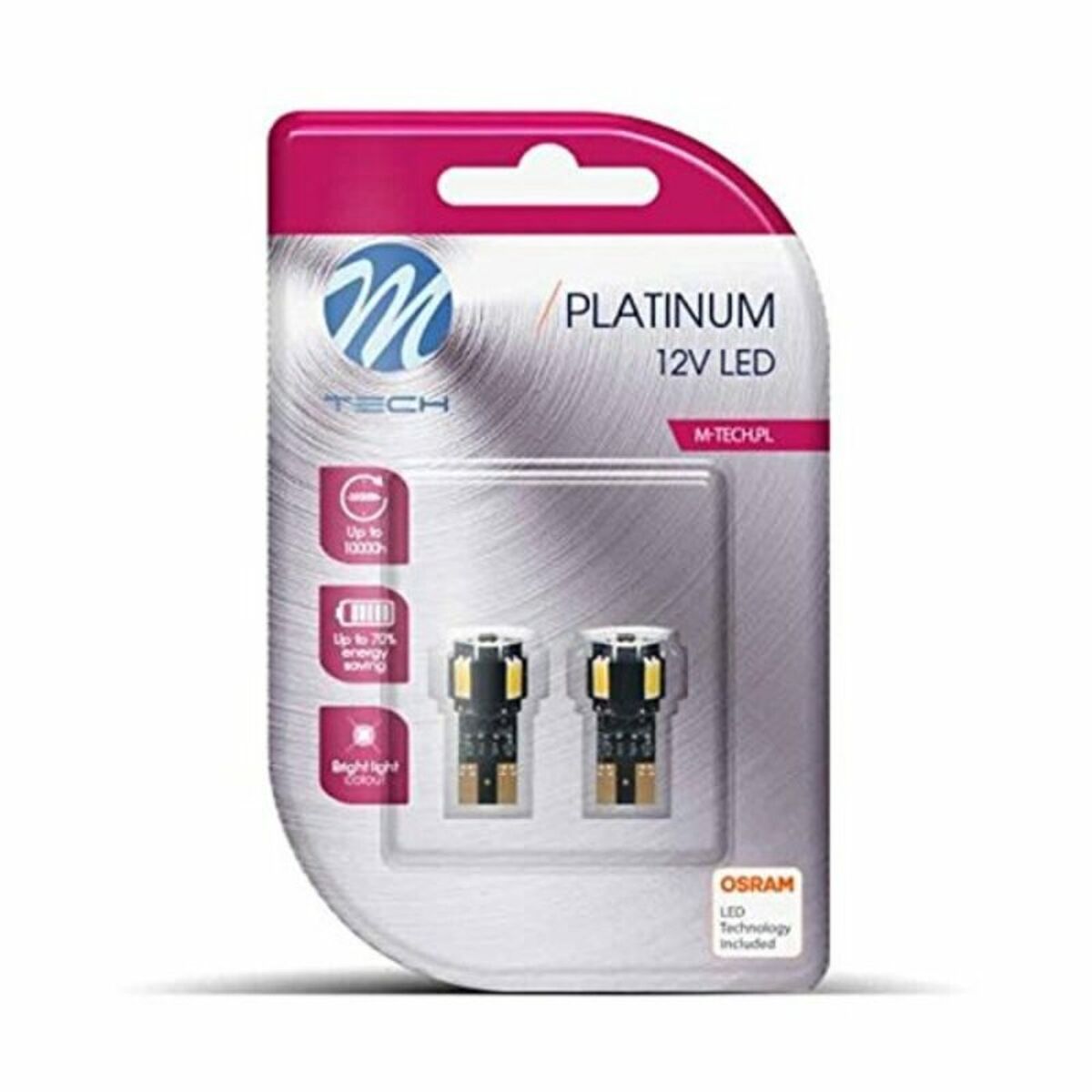 Car Bulb M-Tech MT-LB804W W5W 2,2 W 12 V White-0