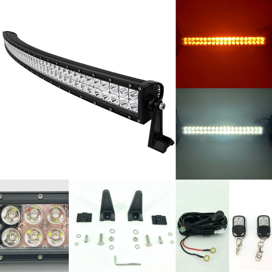 50" Dual Color Strobe Curved Light Bar-0